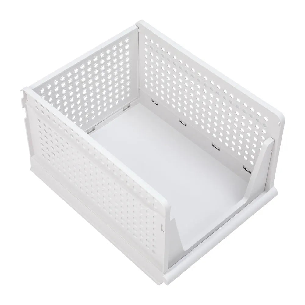 Voltsify Set of 4 Stackable PP Pull-Out Wardrobe Organiser Drawers