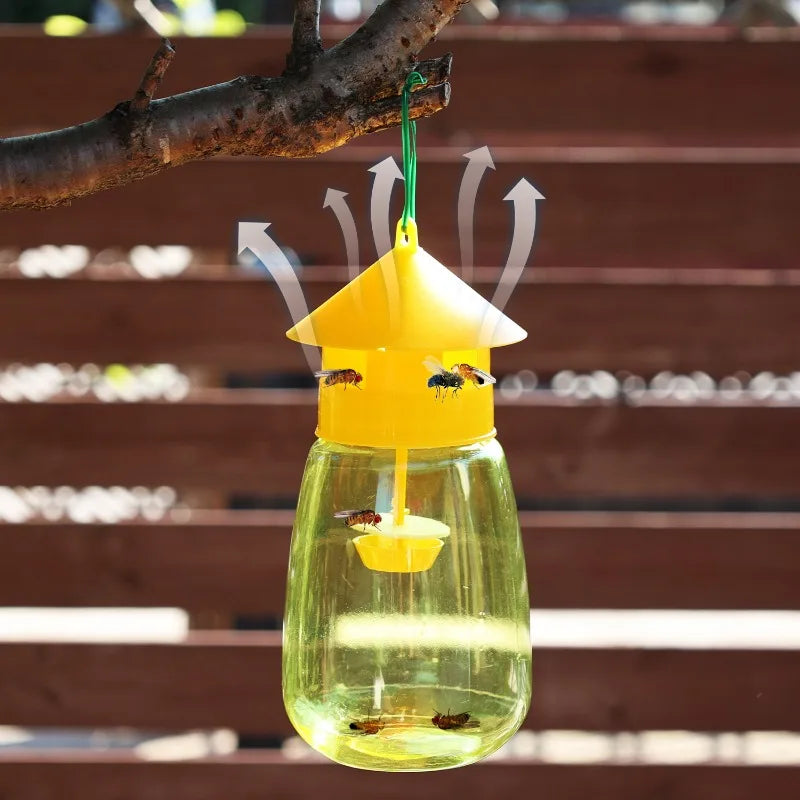 Fruit Fly Trap Reusable Plastic Insect Catcher Trap Transparent Environmentally Anti Flies Home Garden Orchard Pest Control Tool