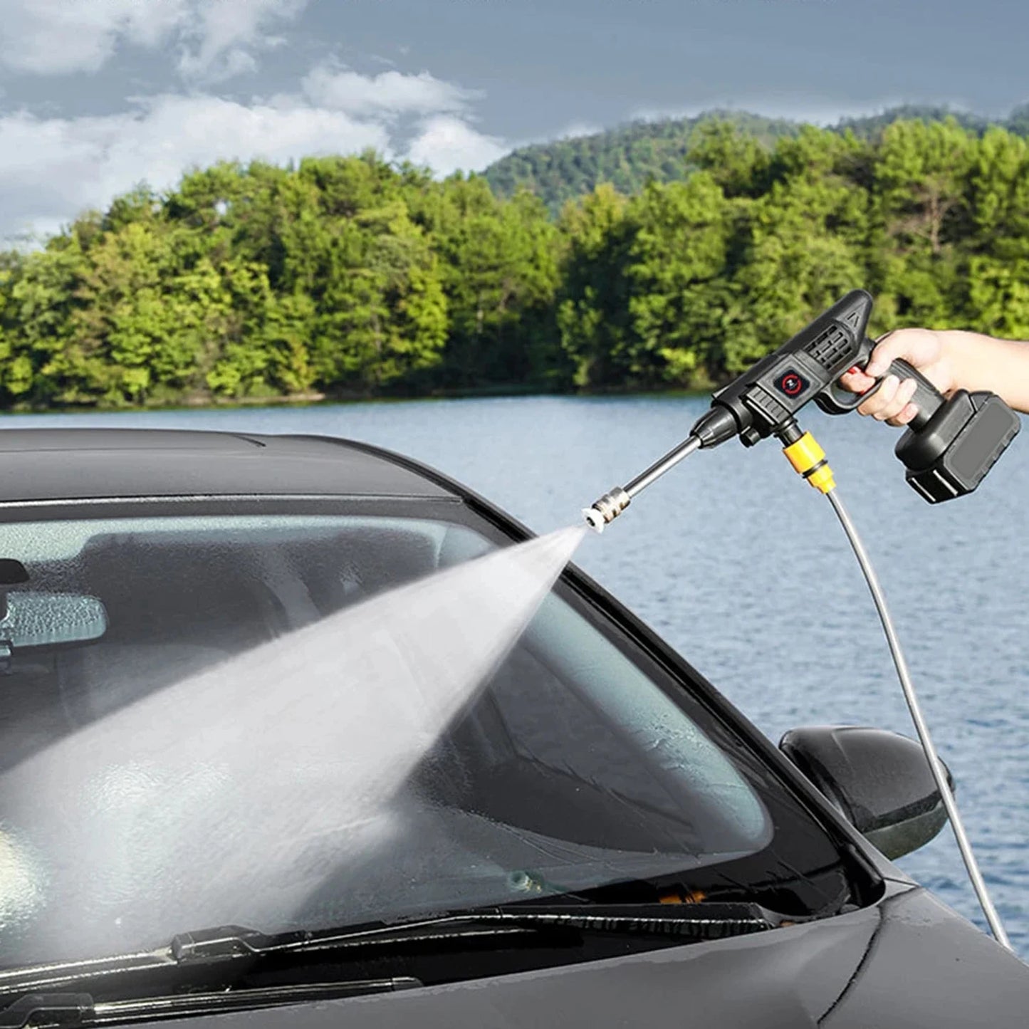 Cordless High Pressure Water Gun for Plant Watering House Cleaning 10000mAh/20000mAh Household Car Washing Spray Machine