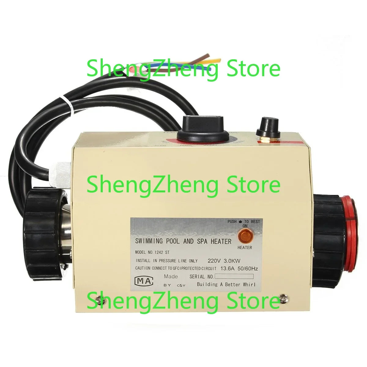 COASTS 3KW/2KW 220V Swimming Pool & SPA Hot Tub El ectric Water Heater Thermostat