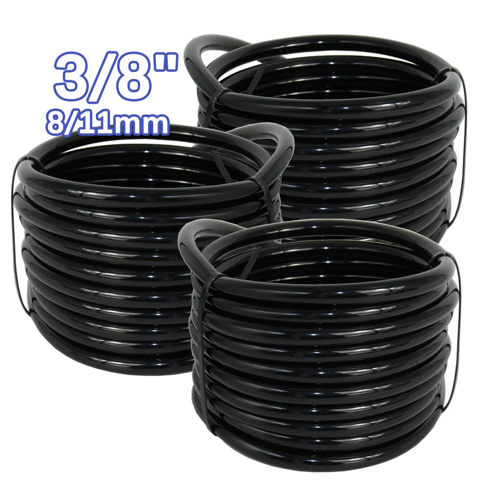 Durable 3/8" 8/11mm PVC Hose Tube for Lawn Potted Plant Greenhouse DIY Drip Sprinkler Watering System Garden Irrigation Supplies