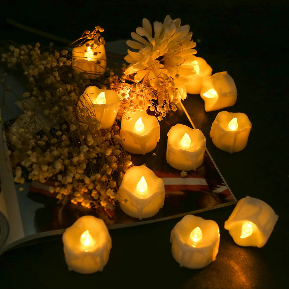 Flameless LED Tealight Candles with Remote Timer
Battery-operated votive candles perfect for weddings, holidays, and everyday décor.
