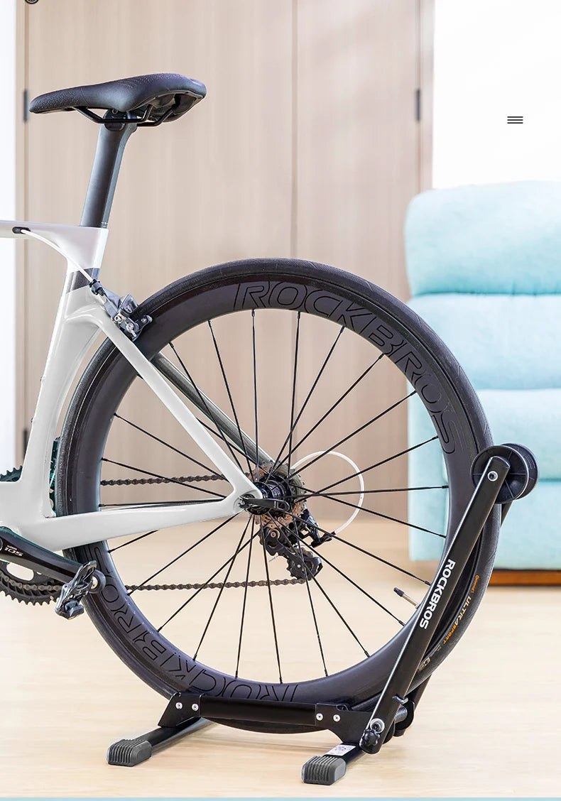 ROCKBROS Bike Parking Stand Indoor Floor Stable Support Bicycle Parking Stand Road MTB Bike Support Holder Rack Bike Accessories