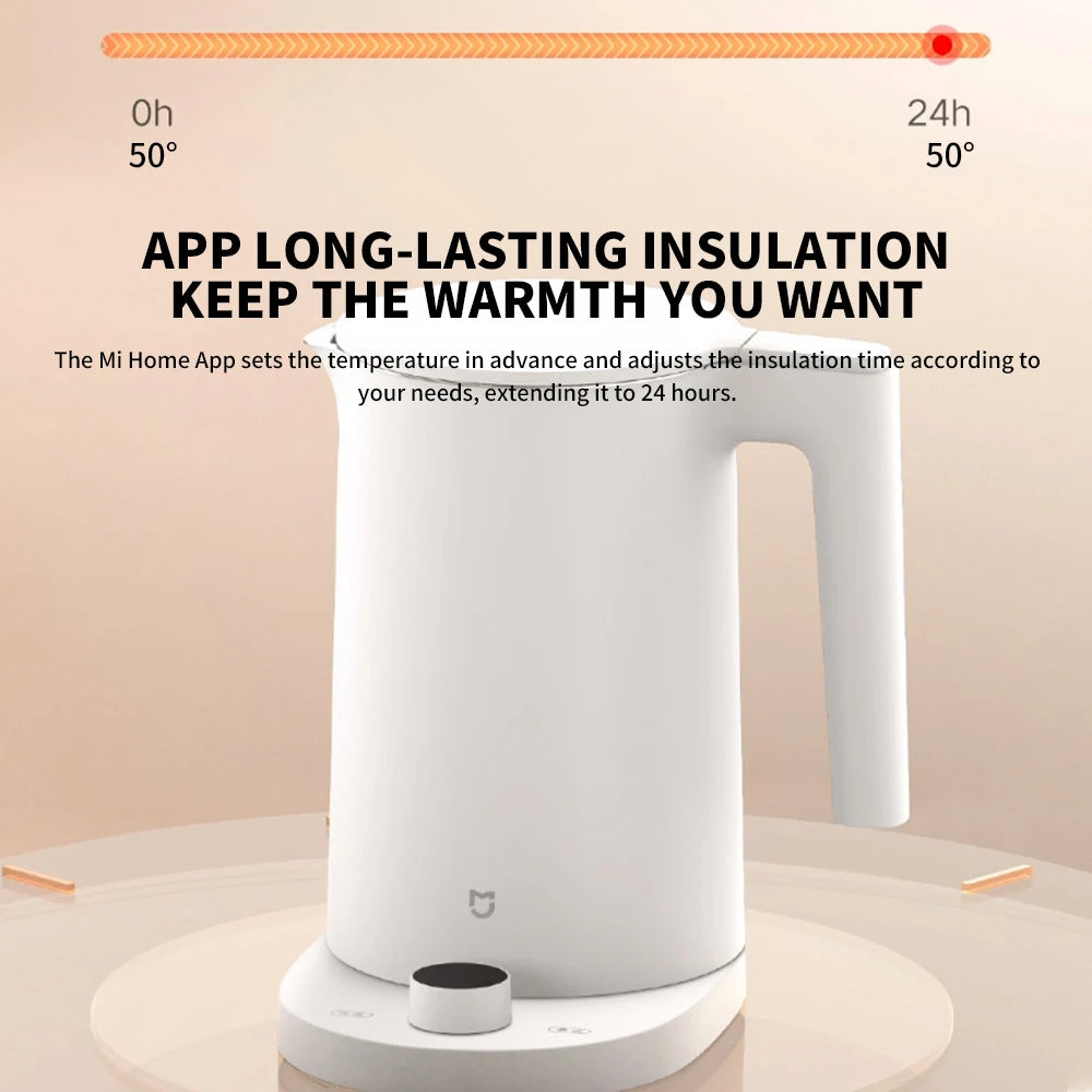 NEW MIJIA Smart Kettle 2 Pro Electric Kettles Kitchen Appliances LED Display 24H Intelligent Temperature Constant samovar