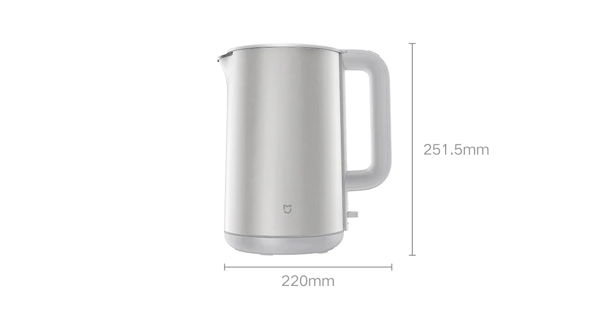 MIJIA Electric Kettle S1 Fast Hot boiling Stainless Water Kettle Teapot 1.7L 1800W Anti-Overheat Quadruple Protection