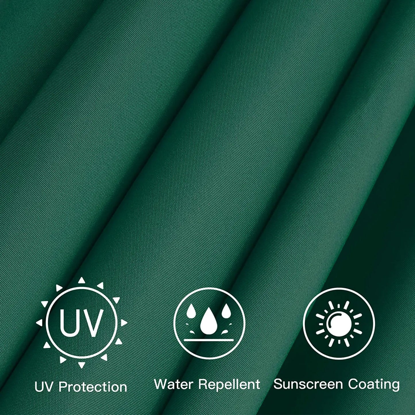 2/2.7/3m UV Protection Parasol Sunshade Umbrella Cover Garden Umbrella Cover Waterproof Beach Canopy Replacement Cover 6/8Ribs