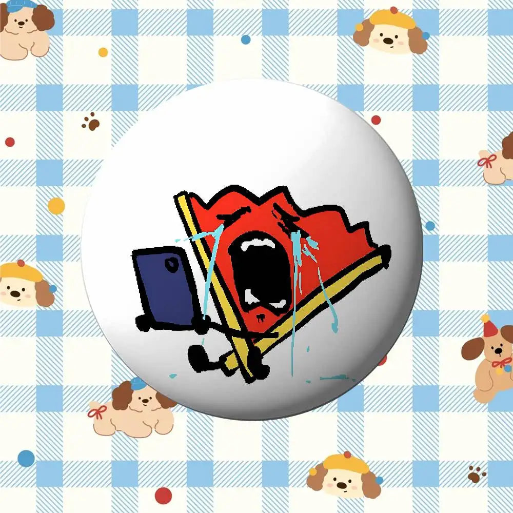 Funny A-Inanimate Insanity-S Badges Tinplate Soft Button Pin Brooch Metal Badge Custom Jewelry Accessories Hat Bag Lapel