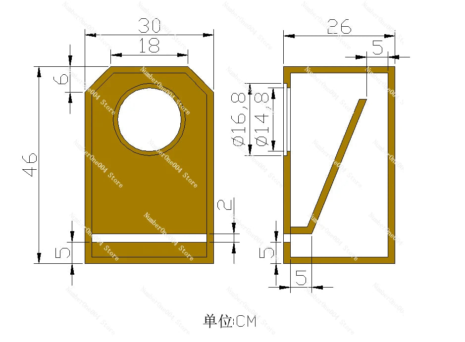 6.5 inch full frequency HIFI speaker, home DIY speaker unit F6, one pair