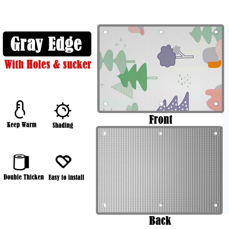 Home Windows Sunshades Anti-UV Aluminum Foil Shading Screen Sunshine Room Shading Board Keep Warm Film Balcony Privacy Pad