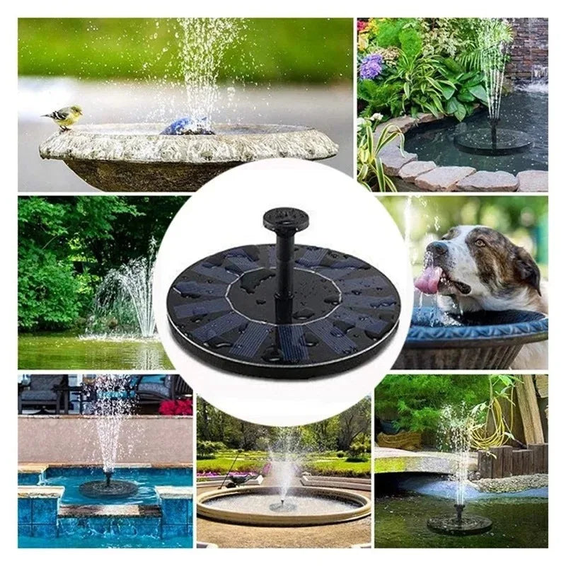 13cm, 16cm, 18cm Floating Solar Fountain Pumps - Perfect for Bird Baths, Garden Outdoor Water Pool and Pond Decoration