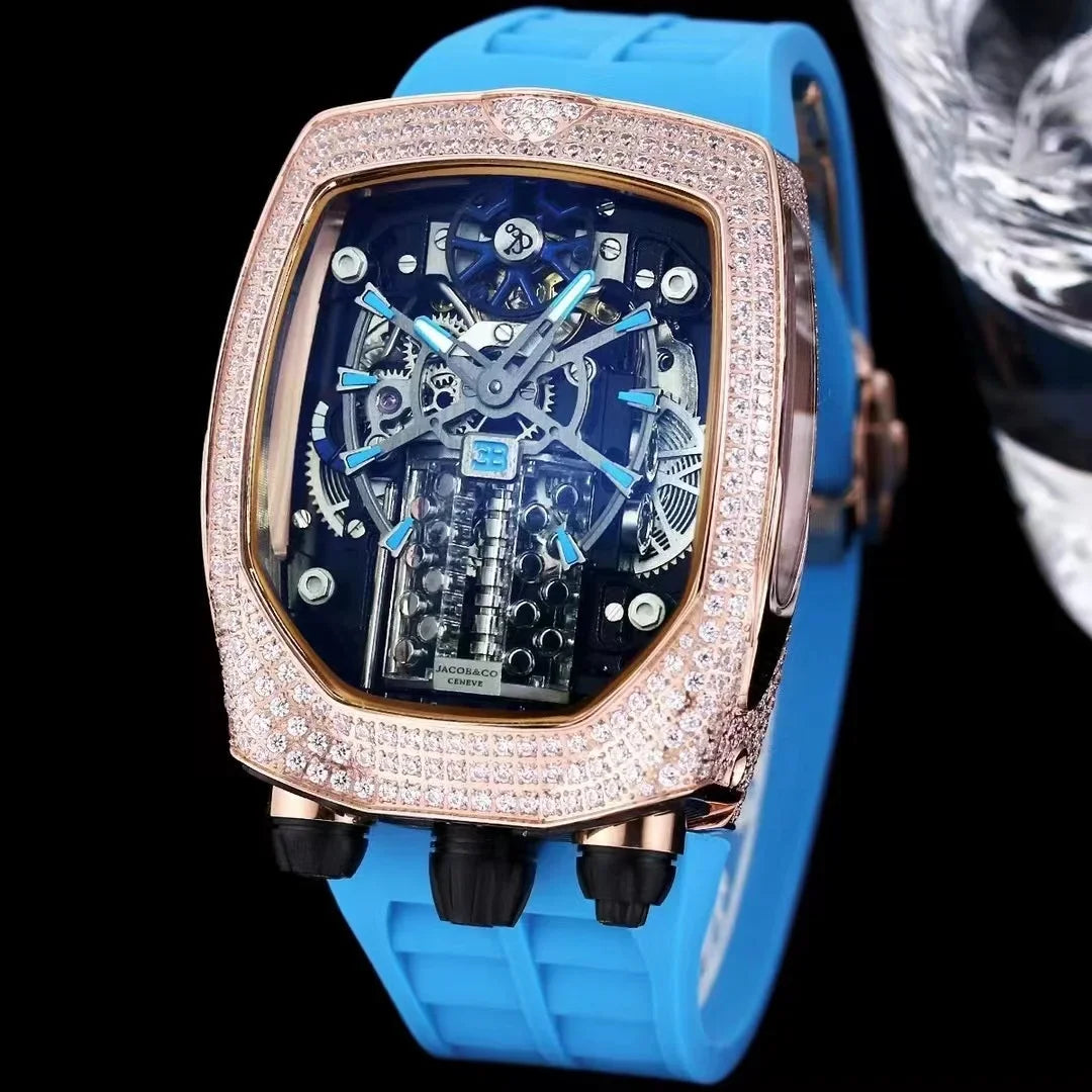 Advanced limited edition men's mechanical watch new design carving custom watch automatic mechanical men's watch men's gif