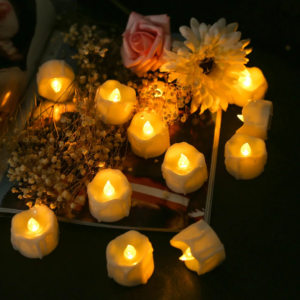Flameless LED Tealight Candles with Remote Timer
Battery-operated votive candles perfect for weddings, holidays, and everyday décor.