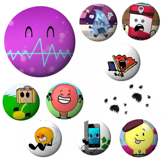 Funny A-Inanimate Insanity-S Badges Tinplate Soft Button Pin Brooch Metal Badge Custom Jewelry Accessories Hat Bag Lapel