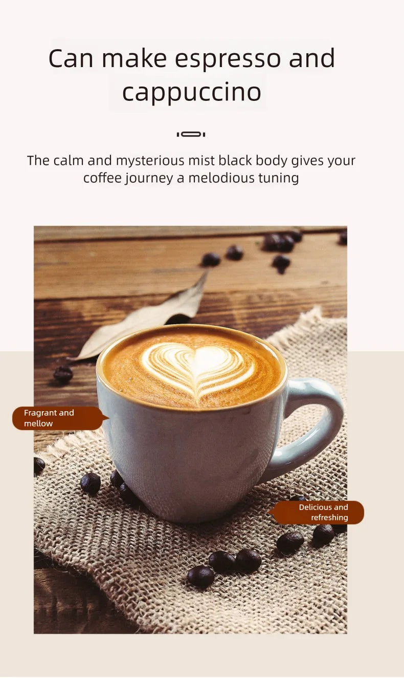 Semi-automatic Italian Espresso Coffee Machine Home Office Coffee Maker Milk Foam Frothing Coffee Machine