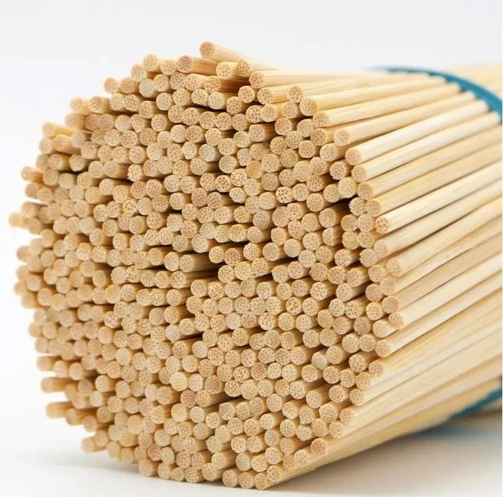 1000PCs Aroma Rattan Sticks Reed Diffuser Wood Color Eco-Friendly Home Fragrance Absorbing Stick Dia3/4/5 Length 40/30/25/22cm