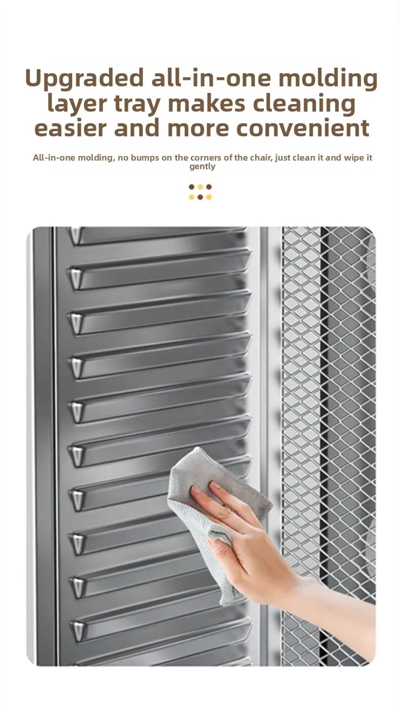 Premium 18-Tier Stainless Steel Food Dehydrator Commercial & Home Use, Adjustable Energy-Efficient Drying for Fruits/Meat/Herbs