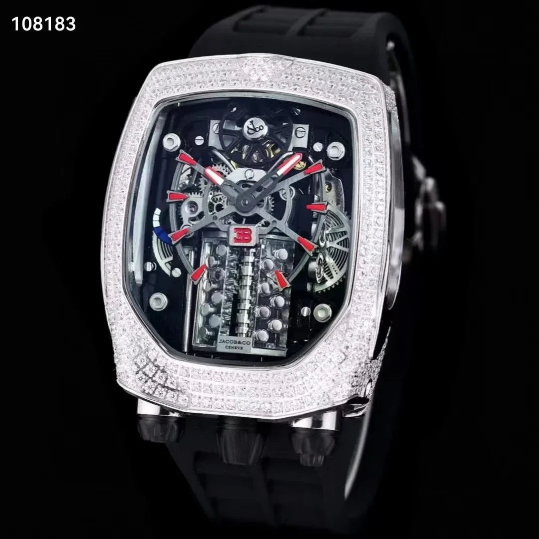 Advanced limited edition men's mechanical watch new design carving custom watch automatic mechanical men's watch men's gif