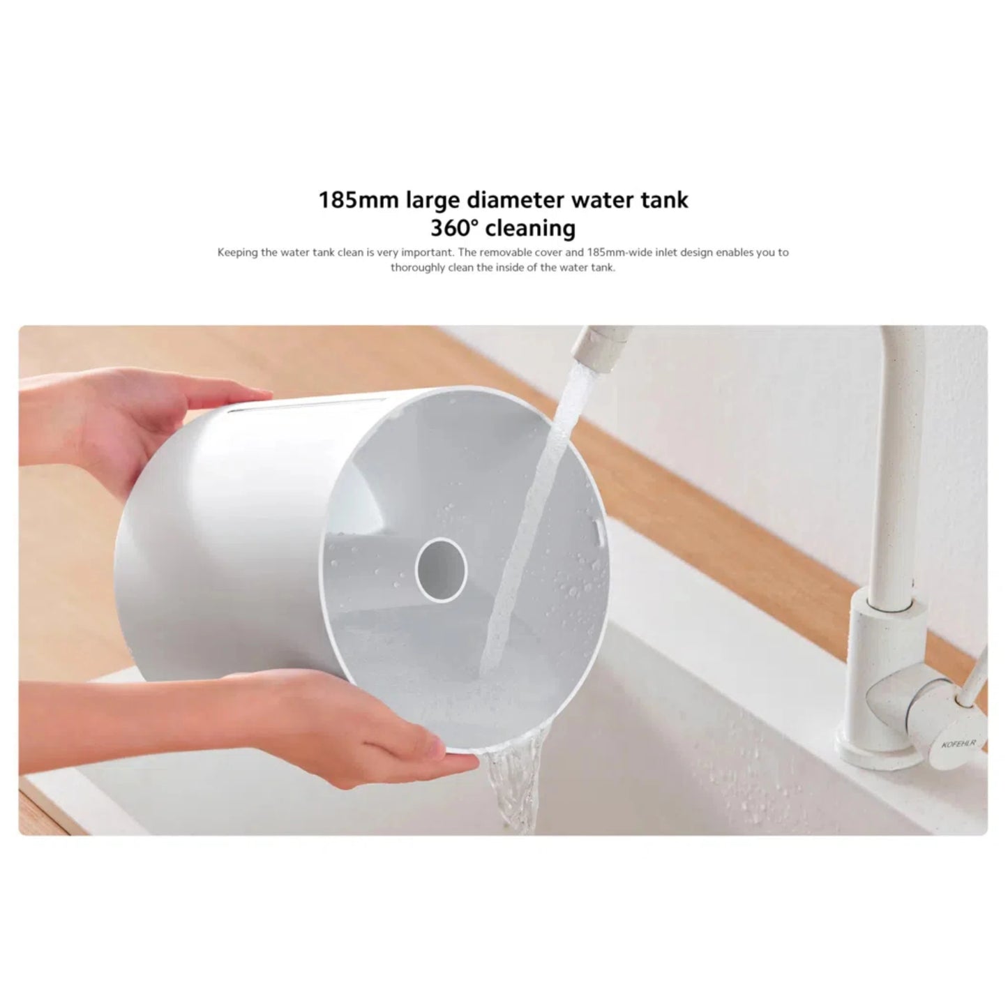 XIAOMI Humidifier 2 Lite Humidifier with Humidification 300 ml/h, Water Tank with 99.9% Antibacterial Efficiency, 4 L Capacity