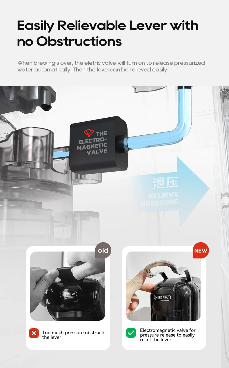 HiBREW 5in1 Capsule Coffee Machine Hot/Cold Espresso Cafetera Cappuccino Coffee Maker Lavaza Dolce Gusto Nespresso Powder H2C