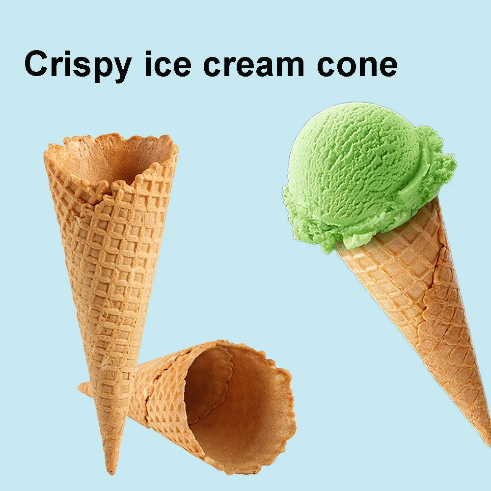 Small / Big Ice Cream Cone Maker Crispy Waffle Cone Gelato Cone Mold Ice Cream Cone Making Machine