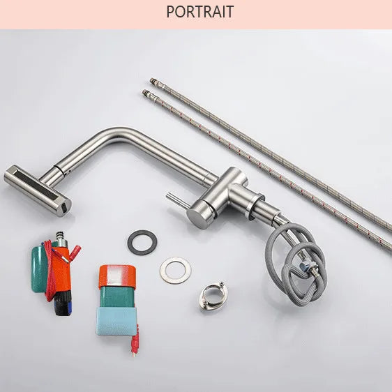 White Touch Kitchen Sink Faucets Hot Cold Pull Out Kitchen Sink Mixer Tap 304 Stainless Steel Sensor Touch on Kitchen Faucet