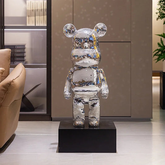 Violent Bear Standing Decoration - Big Piggy Bank for High-End Living Room, Sofa Side Decorative Item, Home Furnishing Ornament