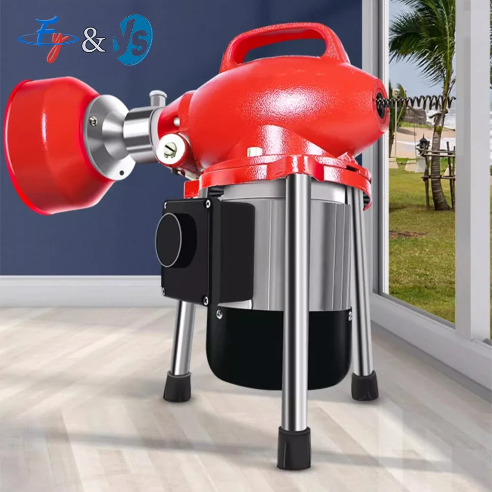 1200W 2200W Electric Drain Cleaner 16M - High Power Sewer Snake Auger Machine for Toilet Bathroom Pipe Dredging & Clog Removal