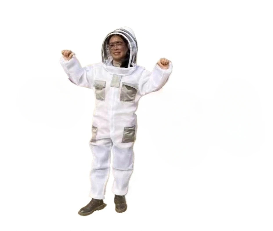 Beekeeping anti-bee clothing protective clothing, new thickened air whole body conjoined bee equipment, 3D breathable anti-bee c