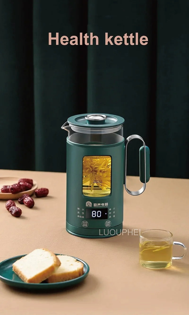 600ml Smart Tea Maker Portable Mini Health Pot Home Travel Multi-function Electric Kettle Automatic keep warm Kettle 220V