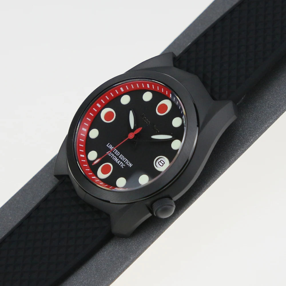 New Car Design 40mm 316L Stainless Steel Fit NH34 NH35 NH36 Movement Sapphire Glass Watch Case