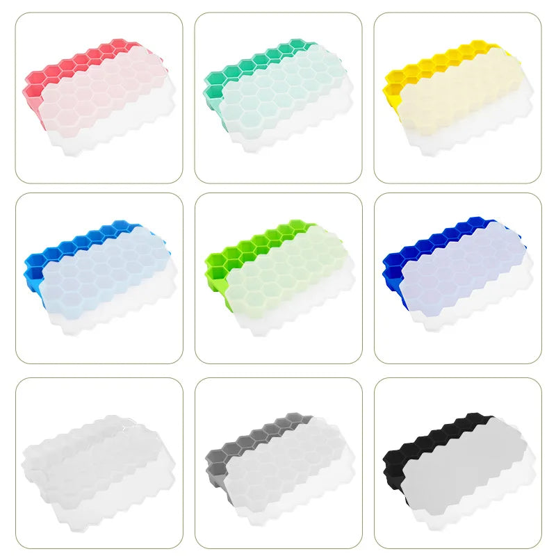 37 Grids Silicone Meatball Mold With Lid Honeycomb Rice Ball Maker Fish Balls Beef Balls Mold Meat Tools Kitchen Accessories