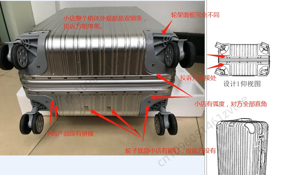 Aluminum-Magnesium Alloy Suitcase, High-Quality Rolling Luggage Available in 20”, 24”, 26”, and 29” sizes. Durable trolley luggage perfect for travel, carry-on, and cabin use.