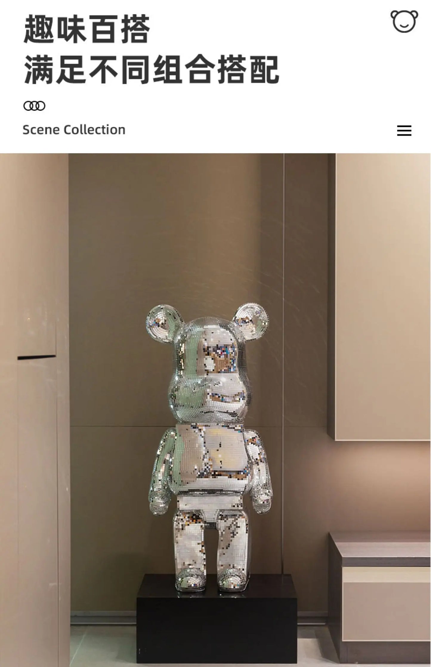 Violent Bear Standing Decoration - Big Piggy Bank for High-End Living Room, Sofa Side Decorative Item, Home Furnishing Ornament