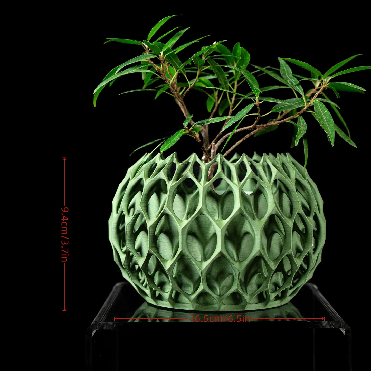 Modern Minimalist 3D Printed Plant Pot – Biodegradable Flower Planter for Home Decor, Eco-Friendly Sustainable Gift (Invader)