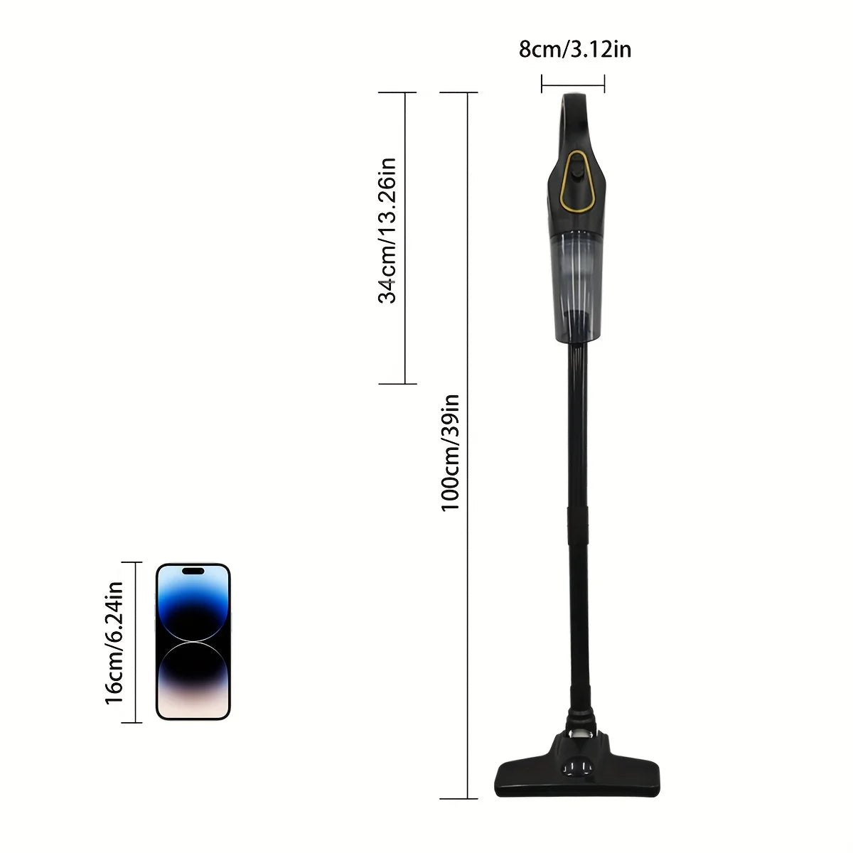 Handheld multifunctional vacuum cleaner, USB charging, 10000pa super strong suction, two color options, rich accessories