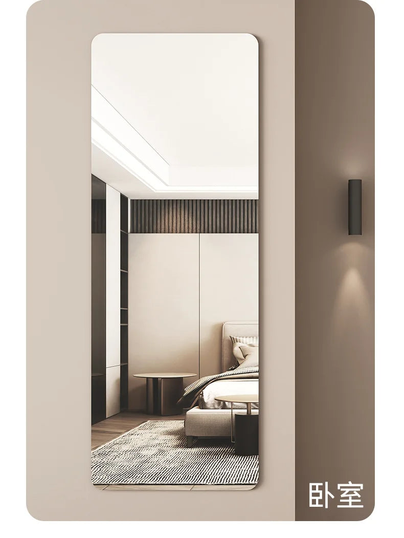 Acrylic soft mirror, wall self-adhesive dressing full-body mirror, fitting mirror high definition wall sticker without punching