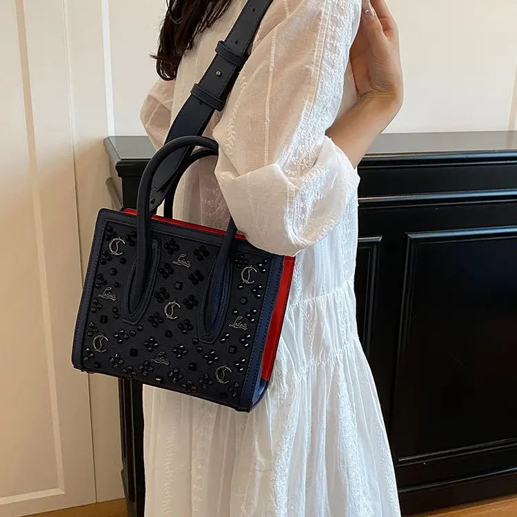 2026 Retro Hollow Out Tote Bag for Women, Large Capacity Canvas Shopper Bag, Fashion Shoulder Bag Crossbody Purse for Daily Use