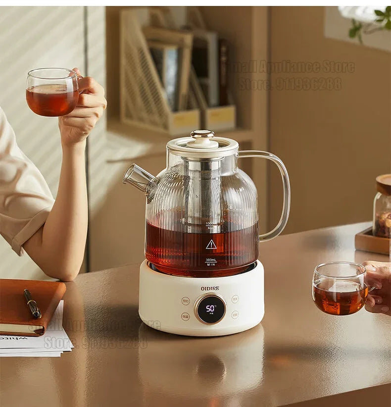 OIDIRE 220v Glass Electric Kettle Health Preserving Pot Tea Maker With Filter Reservation Temperature Adjustable Multi Cooker