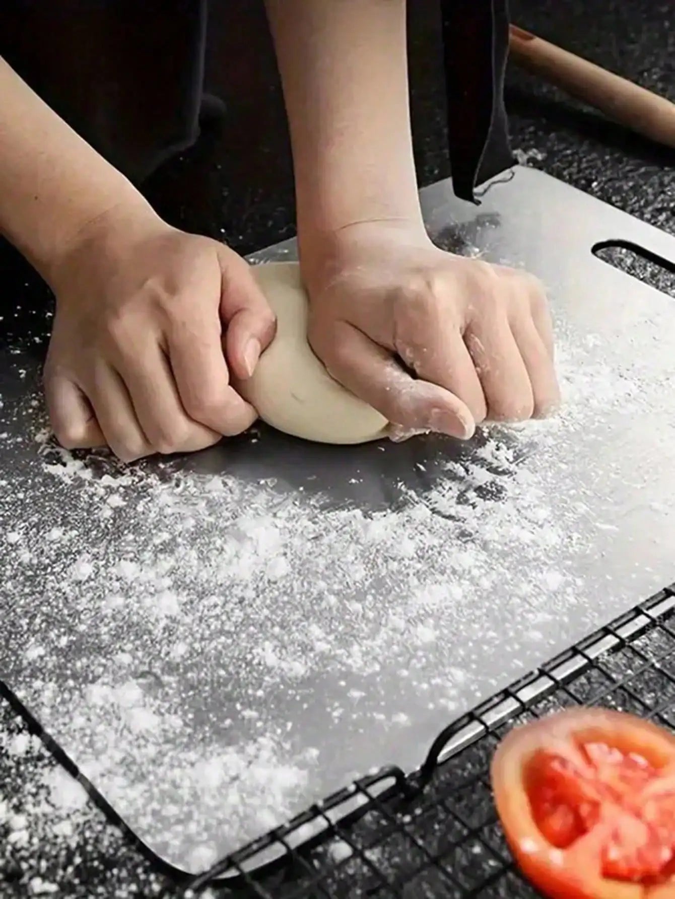 3pcs/1pc Titanium Cutting Board,Titanium Cutting Boards For Kitchen,304 Stainless Steel Cutting Board For Meat Fruit & Vegetable