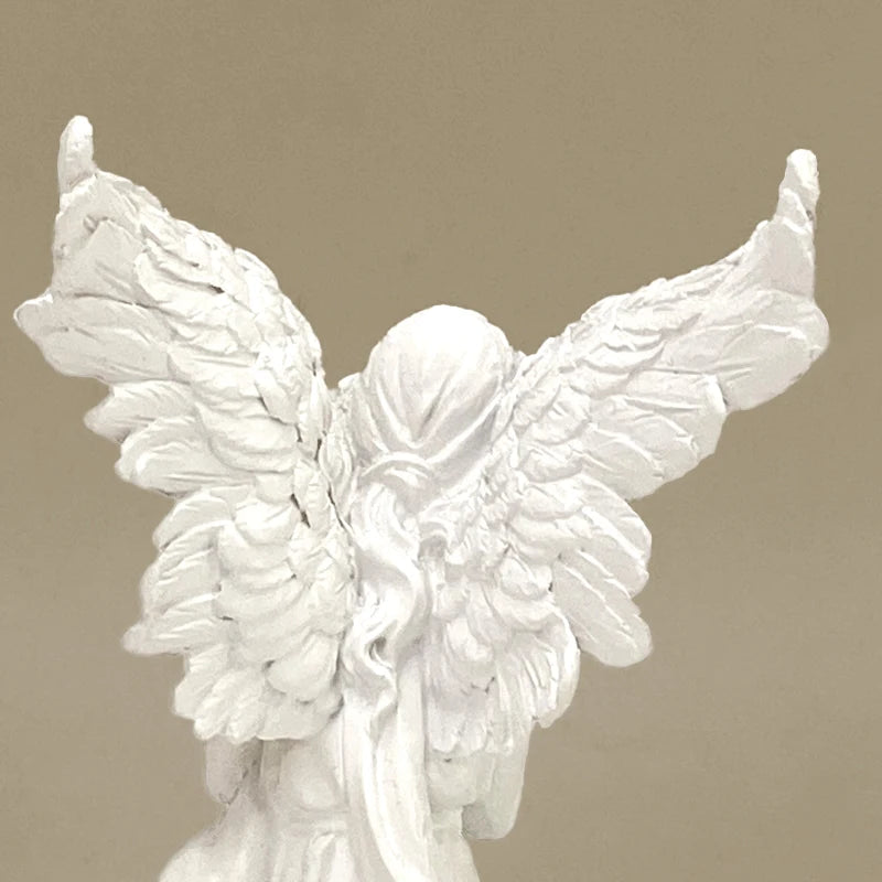 Resin Angel Statues Europe Christmas Manger Scene Girl Figurines Home Interior Desktop Decor Accessories Object Collection Bless