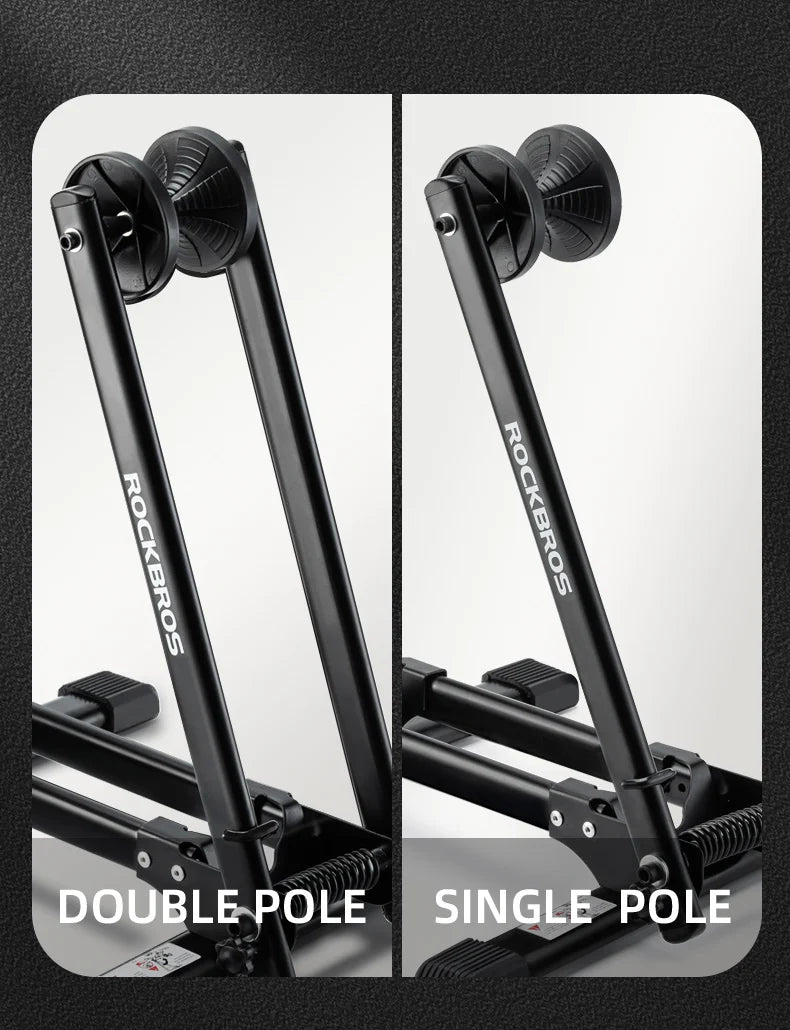 ROCKBROS Bike Parking Stand Indoor Floor Stable Support Bicycle Parking Stand Road MTB Bike Support Holder Rack Bike Accessories