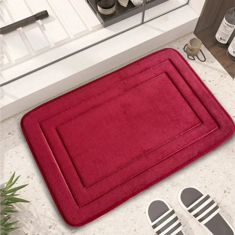 1PC Bath Mat & Bathroom Extra Thick & Soft Non Slip Super Absorbent Bathroom Rugs Bath Rug for Bathroom Floor Boden Matte 발매트
