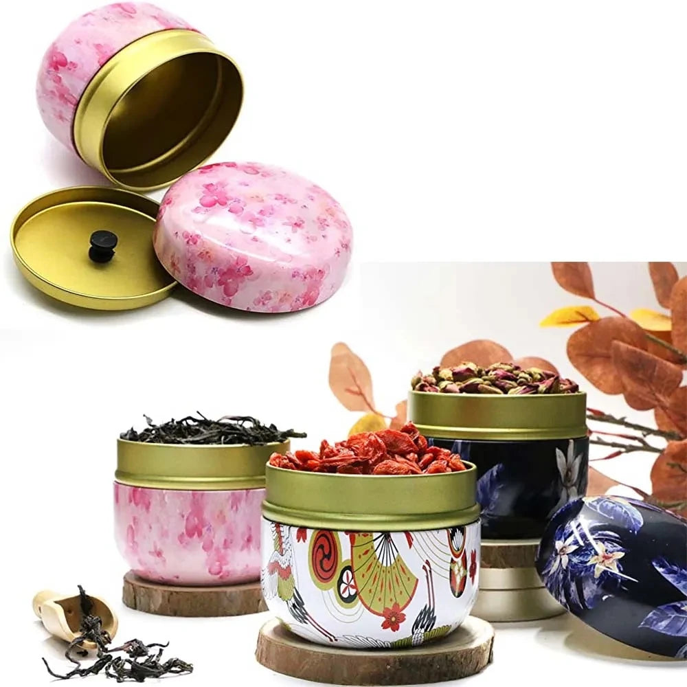 Tea Storage Kitchen Tea Box Jar Storage Holder Sweetmeats Candies Cans Teaware Tea Caddies Containers Multi-purpose Storage Box