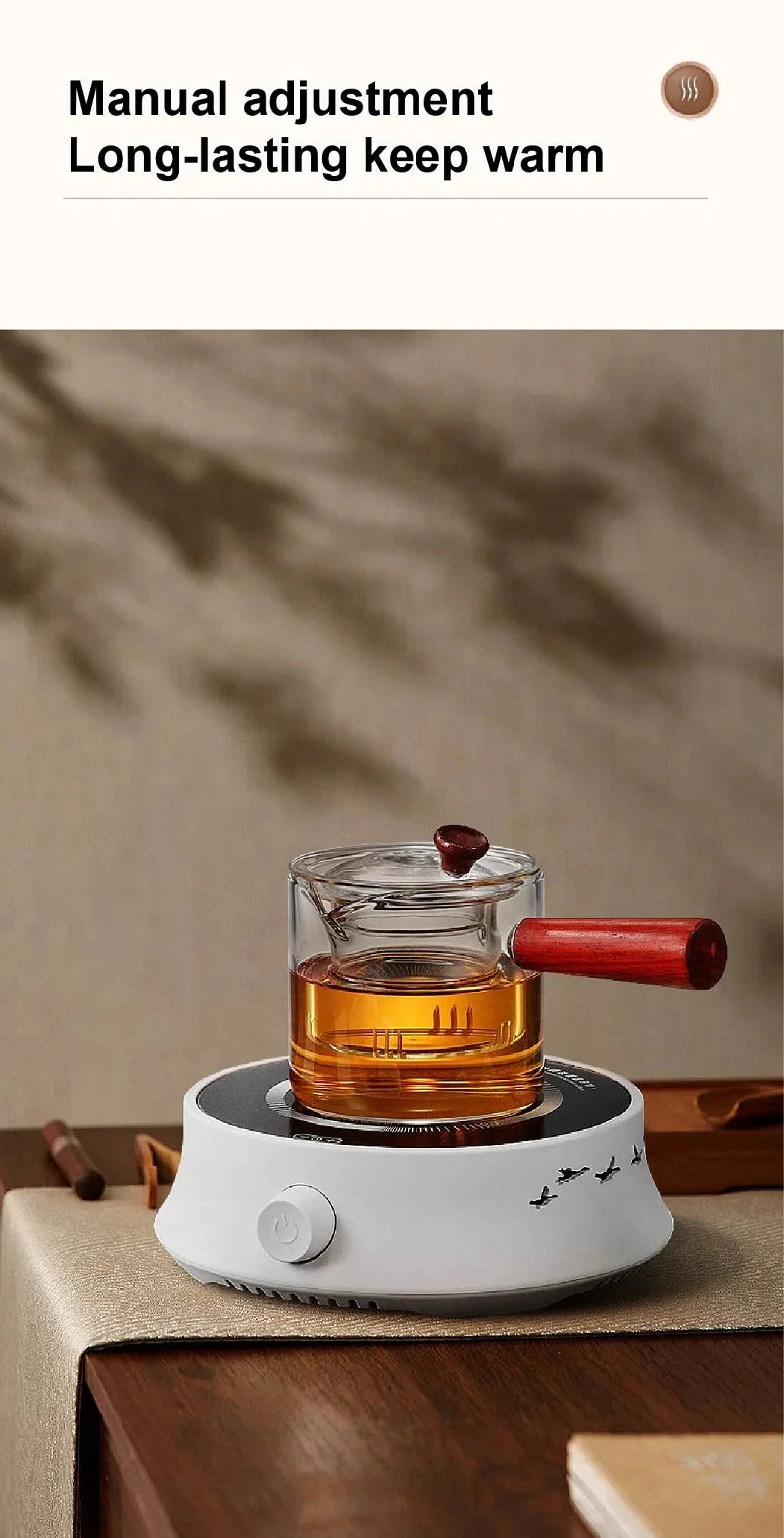 220V Mini Electric Stove Boiling Water Stove Household Tea Making Machine Multi-function Coffee Tea Heater Heating Stove 800W