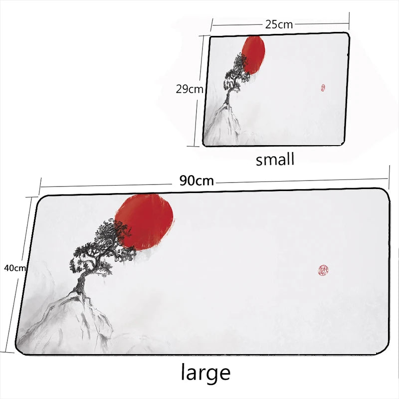 Yin Yang Fish Koi Multi-size Mouse Pad Chinese Style GamerLarge Office Keyboard MouseMat Black White Carpets Mousepad for Laptop