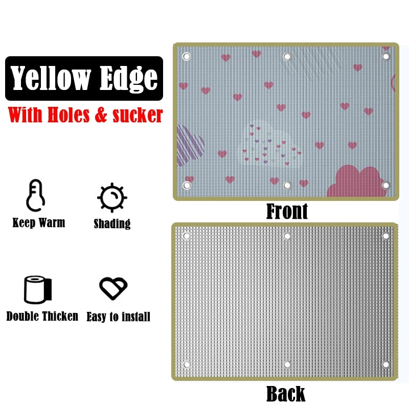 Home Windows Sunshades Anti-UV Aluminum Foil Shading Screen Sunshine Room Shading Board Keep Warm Film Balcony Privacy Pad