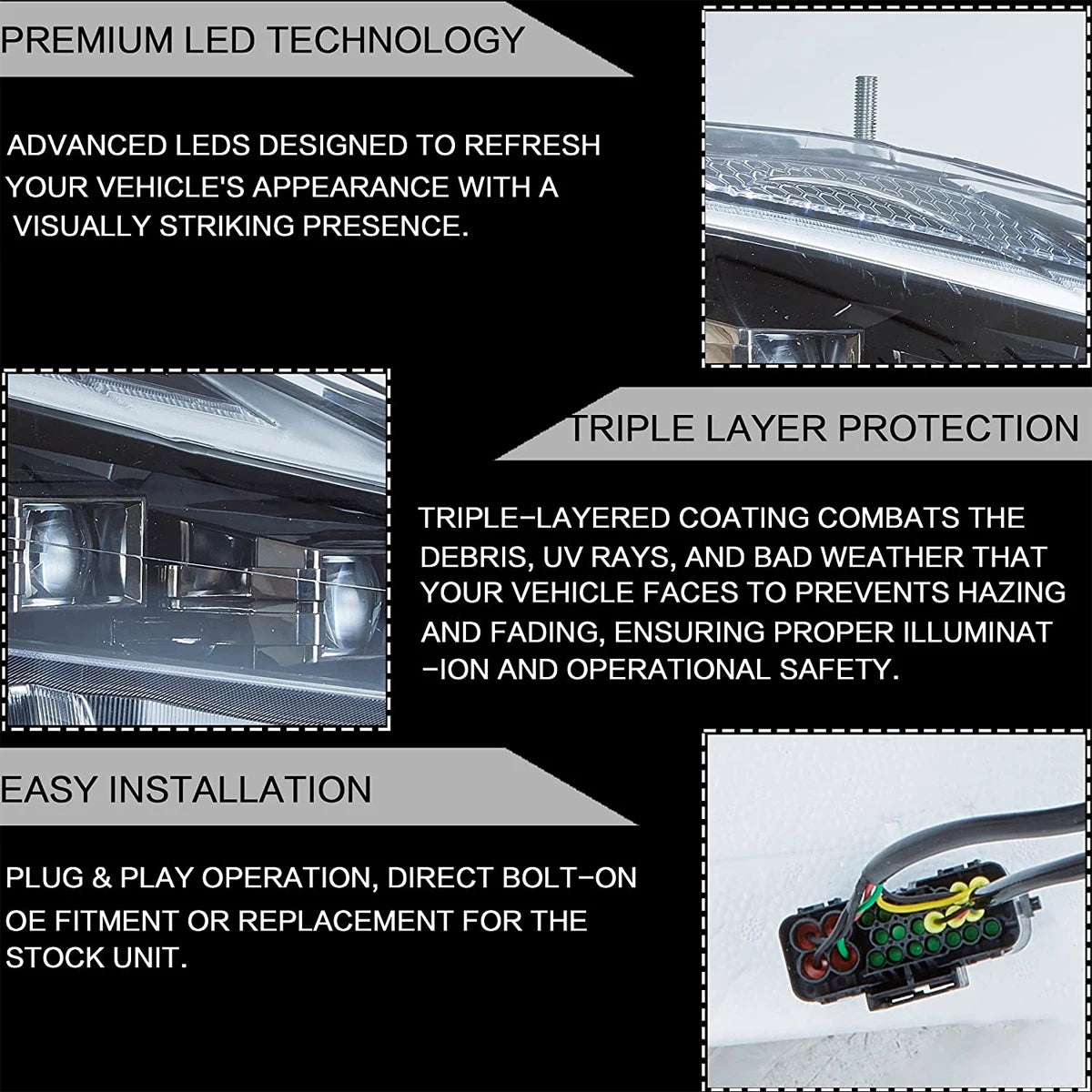 LED Projector Headlights for Lexus IS250 (2006–2012) Includes daytime running lights for enhanced visibility. High-quality automotive upgrade for style and safety.