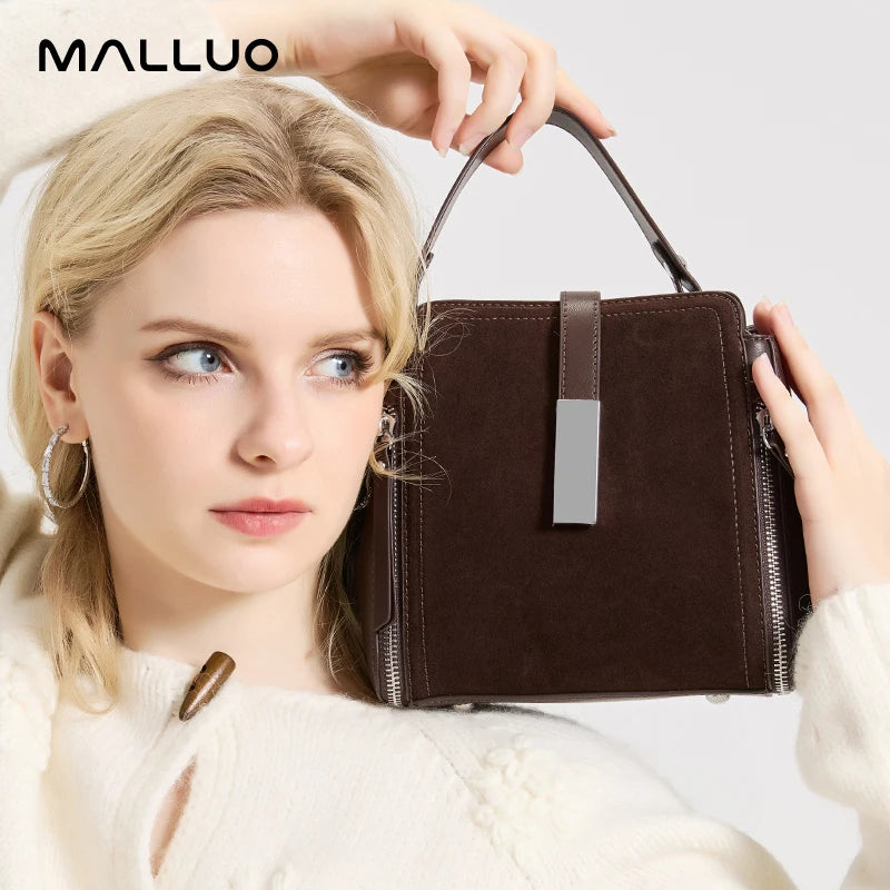 Winter Vintage Suede Leather Women’s Bag – Luxury Cowhide Design Elegant shoulder and crossbody handbag with a timeless vintage look. Soft, durable, and perfect for stylish winter wear.