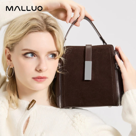 Winter Vintage Suede Leather Women’s Bag – Luxury Cowhide Design Elegant shoulder and crossbody handbag with a timeless vintage look. Soft, durable, and perfect for stylish winter wear.