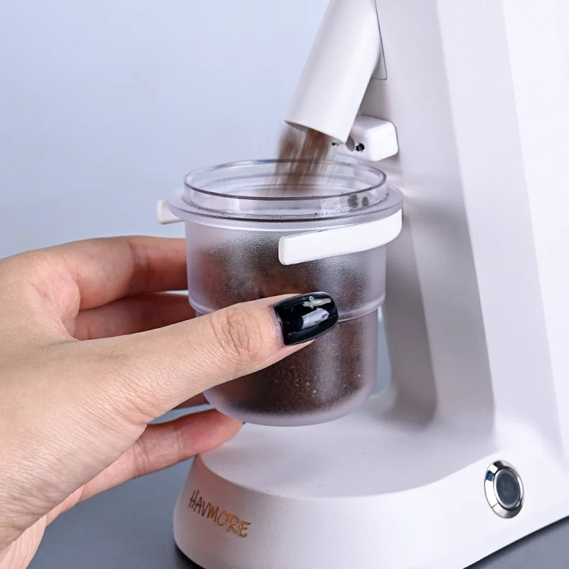 Portable Electric Stainless Steel 48mm Conical Burrs Adjustment Design Electric Coffee Grinder